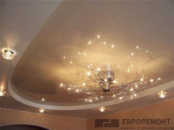Гипсокартон и натяжные потолки